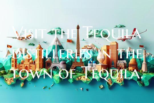 Visit the Tequila distilleries in the town of Tequ...