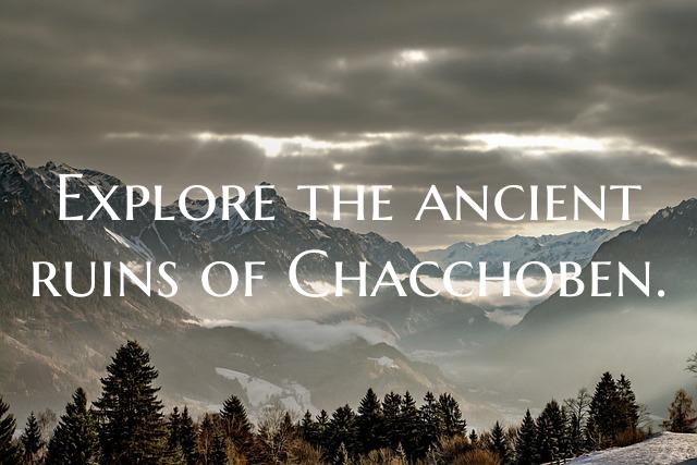 Explore the ancient ruins of Chacchoben.